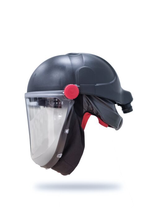 CleanAir Helmet CA-40G with Clear flip up Cylindrical Visor