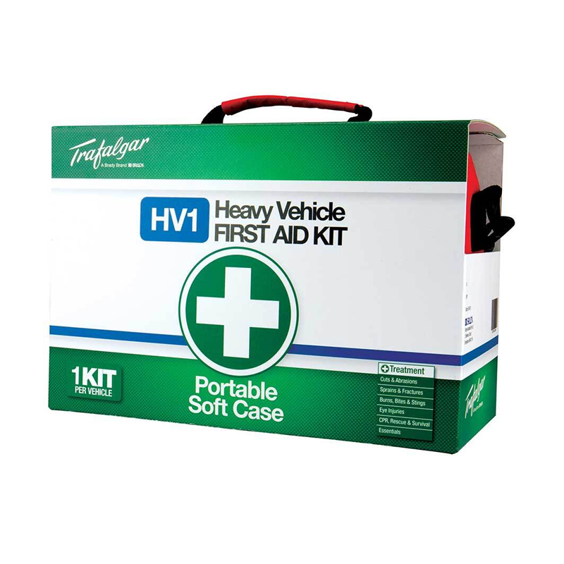876477 BRADY WORKPLACE PORTABLE PLASTIC HARD CASE FIRST AID KIT