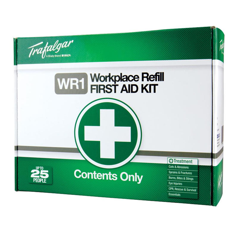 876477 BRADY WORKPLACE PORTABLE PLASTIC HARD CASE FIRST AID KIT