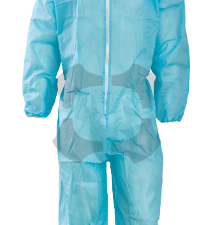 DISPOSABLE COVERALLS POLYPROPYLENE BLUE
