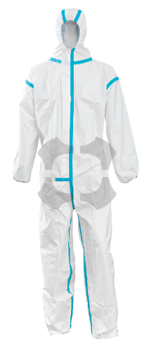 DISPOSABLE COVERALLS SMS TYPE 4/5/6 WHITE M