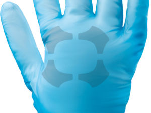 DISPOSABLE GLOVE NITRILE POWDER FREE BLUE