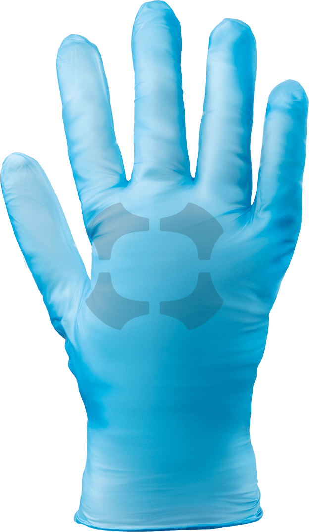 DISPOSABLE GLOVE NITRILE POWDER FREE BLUE